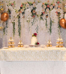 White Flower Wall Birthday