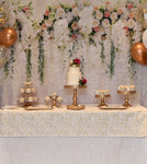 White Flower Wall Birthday