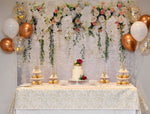 White Flower Wall Birthday