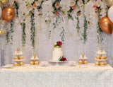 White Flower Wall Bridal Shower