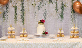 White Flower Wall Birthday