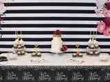 Black and White Floral Birthday