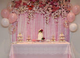 Pink Flower-wall Birthday