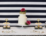 Black and White Floral Birthday