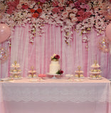 Pink Flower-wall Bridal Shower