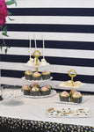 Black and White Floral Birthday