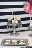 Black and White Floral Birthday