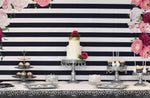 Black and White Floral Birthday