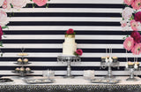 Black and White Floral Birthday