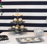 Black and White Floral Birthday
