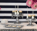 Black and White Floral Birthday