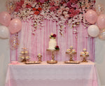 Pink Flower-wall Birthday