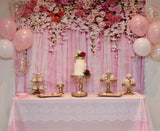 Pink Flower-wall Birthday